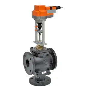 Belimo G765D+EVB24-SR Globe Valve 2.5 Inch 3 Way 68 Cv Non-Spring 24V Modulating