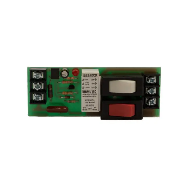 Functional Devices RIBMU1SC Pilot Relay 15 Amp SPDT Override 10-30 VAC/DC 120 VAC Coil