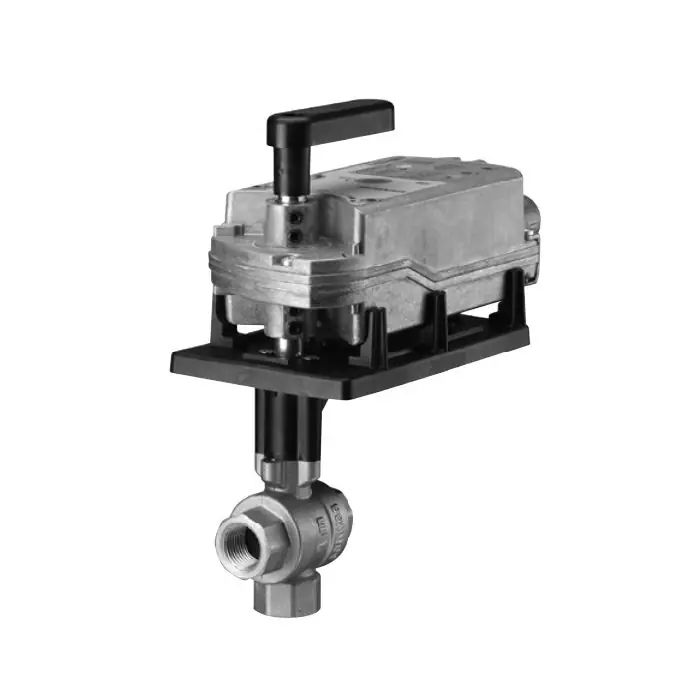 SIEMENS 171E-10352 1/2 NPT 3-Way Ball Valve Assembly w/ GMA121.1P Actuator (1.0 Cv)