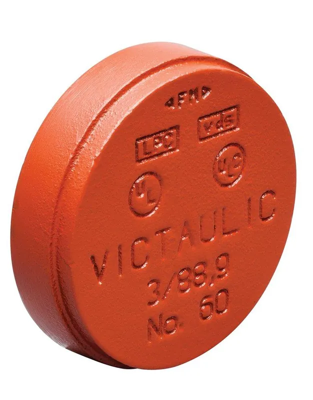 SK0276370-US20260702-105043-0 Victaulic F060060P00 FireLock Style 60 6 in. Grooved 1000# Painted Cap - Image 1