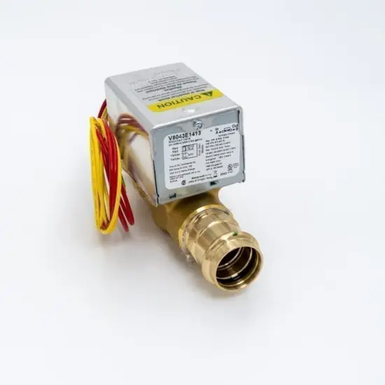 Honeywell V8043E1413 24V 1 in. Zone Valve Pro Press with 18 in. lead wires and end switch