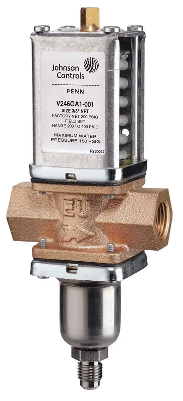 SK0276741-US20260702-105043-0 Johnson Controls V246GA1-001C Water-Regulating Valve High-Pressure Refrigerant - Image 1
