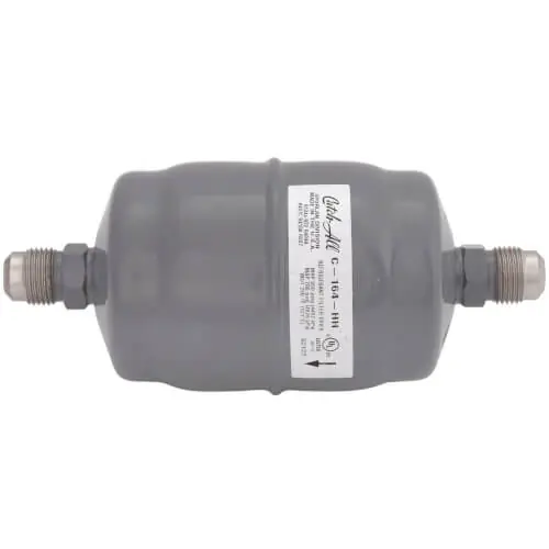 SPORLAN 401152 C-164-HH Filter Drier SAE Burnout Liquid Half Inch Connection Size 16 Cubic Inches