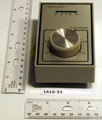 SK0277665-US20260702-105043-0 White-Rodgers 1A16-51 Line Voltage Spdt Thermostat 36 to 90 Range 1.5 Differential Set Point Locking Option Range Limiting Option 16a At 120 Vac; 4a at 240/277 Vac - Image 1